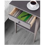 IKEA Hemnes Nightstand Gray Dark Gray Stained 003.817.35 Size 18 1 8x13 3 4"
