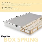 Continental Sleep 13-Inch Firm Foam Encased Eurotop Pillowtop Innerspring Mattress And 8-Inch Wood Box spring Foundation Set With Frame King Size