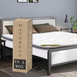 Continental Sleep 9-Inch Medium Firm Pillowtop Pocketed Coil Hybrid Mattress Queen White