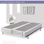 Continental Sleep Fully Assembled Split Wood Traditional Box Spring Foundation For Mattress Set King Beige