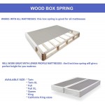 Continental Sleep Fully Assembled Split Wood Traditional Box Spring Foundation For Mattress Set King Beige