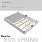 Continental Sleep Gentle Firm Tight top Innerspring Mattress And 8" Metal Box Spring Foundation Set with Frame King