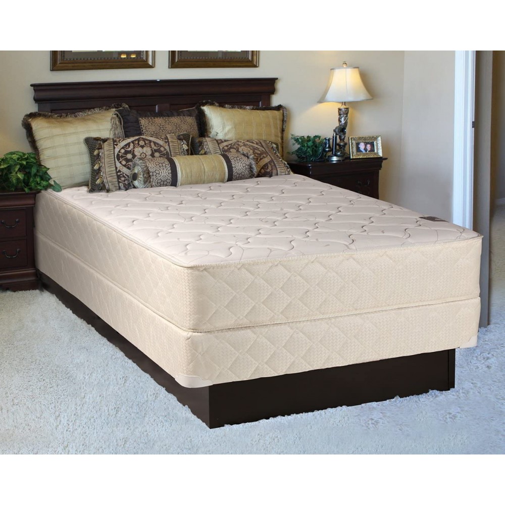 Dream Sleep Comfort Rest Gentle Firm Full Size Mattress and Box Spring Set Fully Assembled Orthopedic Sleep System with Enhanced Cushion Support and Longlasting by Dream Solutions USA