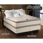 DS USA Coil Comfort Pillow Top Full Size Mattress and Box Spring Set 2-Sided Sleep System with Enhanced Cushion Support Fully Assembled Orthopedic Type Longlasting Comfort