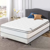 Greaton 10-Inch Medium Plush Plush Eurotop Pillowtop Innerspring Fully Assembled Mattress,And 8" Wood Box Spring Foundation Set With Frame,Twin