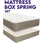 Greaton 14-Inch Firm Double Sided Tight top Innerspring Mattress & 8" Wood Box Spring Set Queen