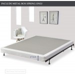 Greaton Assembled Low Profile Metal Traditional Box Spring Foundation For Mattress Queen Size