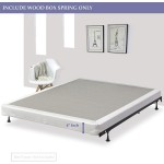 Greaton Fully Assembled Wood Low Profile Traditional Box Spring Foundation For Mattress Set Full Size