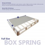 Greaton Fully Assembled Wood Low Profile Traditional Box Spring Foundation For Mattress Set Full Size