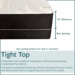 Spinal Solution 10-Inch Meduim Plush Tight top Memory Foam Gel Faom Mattress And 8" Wood Traditional Box Spring Foundation Set Twin Size