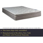 Spinal Solution 11-Inch Meduim Plush Foam Encased Hybrid Eurotop Pillowtop Innerspring Mattress And Split Wood Traditional Box Spring Foundation Set Full XL Size 79" x 53"