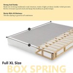 Spinal Solution 11-Inch Meduim Plush Foam Encased Hybrid Eurotop Pillowtop Innerspring Mattress And Split Wood Traditional Box Spring Foundation Set Full XL Size 79" x 53"