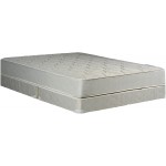 Spring Solution Gentle Firm Tight top Innerspring Mattress And 8-Inch Split Wood Box Spring Foundation Set Twin Beige
