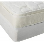 Spring Solution Gentle Firm Tight top Innerspring Mattress And 8-Inch Split Wood Box Spring Foundation Set Twin Beige