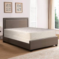 Spring Solution Medium Plush Innerspring Tight Top Mattress and Box Spring Foundation Set No Assembly Required Queen Size
