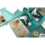 Alveare Home Aimee Vanity Desk Makeup Dressing Table TURQUOISE