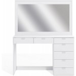 Boahaus Dressing Table 7 Drawers Large Mirror White Hollywood Style Perfect for Bedroom