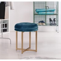 Hillsdale Furniture Vanity Stool Sapphire Blue