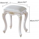 RZDY Vanity Stool Modern Makeup Dressing Stool with Solid Wood Legs Piano Seat Lounge Cushioned Chair Small Accent Padded Bench Seats Capacity 330lb. Color : Gold