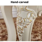 Vanity Stool Chair Resin Bedroom Dressing Table Stool PU Cushion Padded Bench High Elastic Sponge Chair Baroque Piano Chair Shoe-Changing Stool White Gold