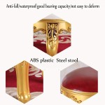zyifan Vanity Stool Makeup Bench Dressing Stools Thick Padded Cushioned Chair Piano Seat Bathroom Bedroom ABS Legs and Easy-to-Clean Artificial Leather