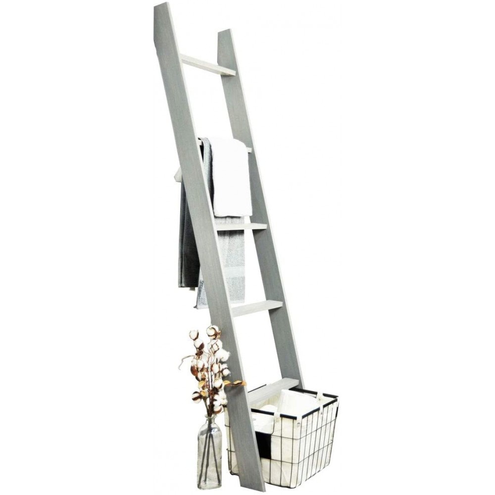 BrandtWorks 204L Weathered Gray 72" Decorative Blanket Ladder