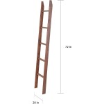 BrandtWorks Decorative Minimal Blanket Ladder White Washed