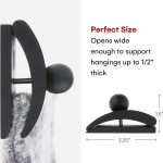 Classy Clamps Wooden Quilt Wall Hangers – 2 Large Clips Black and Screws for Wall Hangings Tapestry Hangers Quilt Hangers for Wall hangings Quilt Clips Wall Clips for Hanging Quilt Rack