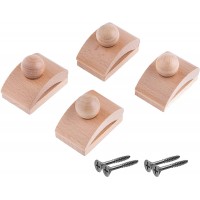 Classy Clamps Wooden Quilt Wall Hangers – 4 Small Clips Light and Screws for Wall Hangings Tapestry Hangers Quilt Hangers for Wall hangings Quilt Clips Wall Clips for Hanging Quilt Racks