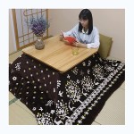 HONANA Kotatsu Table Kotatsu Futon Blanket 1 Piece Funto + 1 Piece Carpet Cotton Soft Quilt Suitable for Kotatsu Heating Table Color : Classic Grey Size : 72.872.8in
