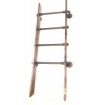 Rustic Industrial Pipe and Wood Blanket Ladder Wood Quilt Ladder Rustic Quilt Blanket Ladder Pipe Decor Blanket Ladder Espresso