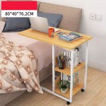ShiSyan Computer Desk Bedside with Storage Simple Bed Desk Lazy Table Removable with Wheels Laptop Table Computer Workstations
