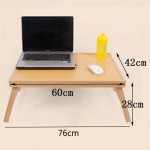 ShiSyan Folding Laptop Desk Desktop Stand Computer Table Notebook Dorm Desk with Foldable Legs for Home and School for Bed Sofa Floor Color : Natural Size : 60x42cm