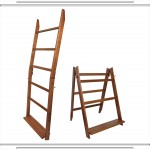 The LadderRack It's 2 Quilt Racks in 1! 7 Rung 24" Model American English