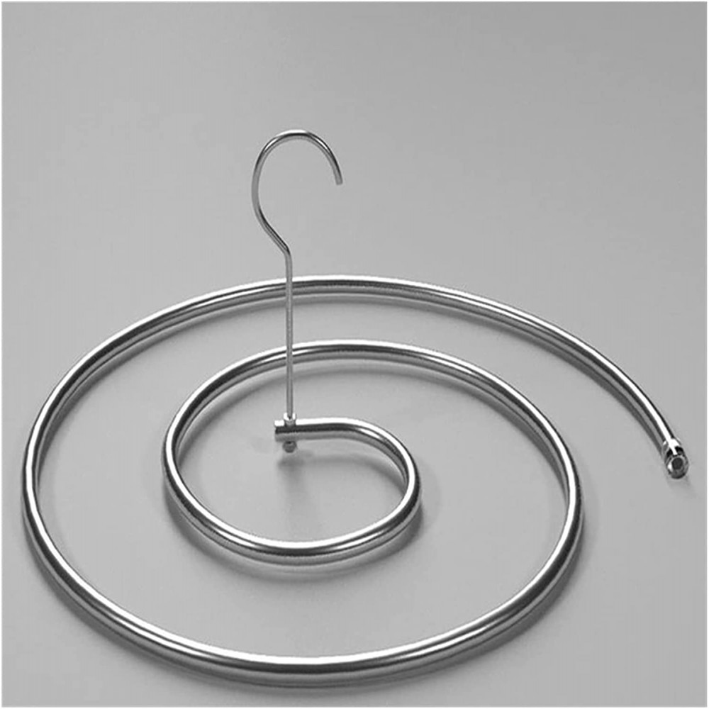 ZHANGDONG THUO Stainless Steel Blanket Hanger Round Spiral Quilt Sheets Hanger Rotating Drying Rack with Clips Save Space Indoor Outdoor Hanger Color : Round Rack