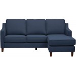 Brand – Stone & Beam Blaine Modern Sectional Sofa 79.5"W Navy Blue