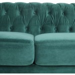 Large Sofa Modern 3 Seater Couch Furniture Three-seat Sofa Classic Tufted Chesterfield Settee Sofa Tufted Back for Living Room Green