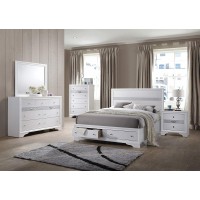 Kings Brand Furniture 6-Piece Watson King Size Bedroom Set. Bed Dresser Mirror Chest & 2 Night Stands