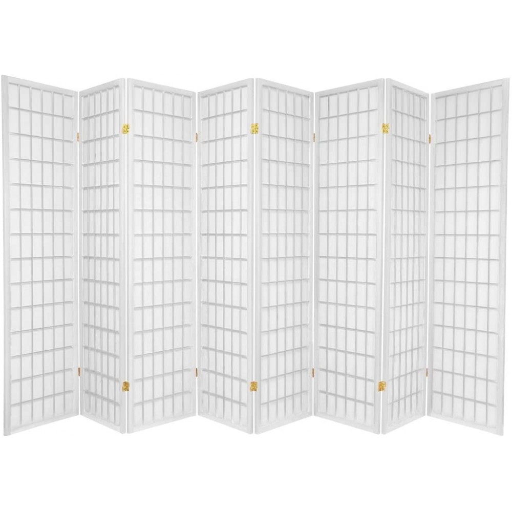 8 Panel Room Divider White