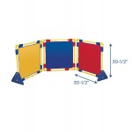 Children's Factory Square PlayPanel Set Kids Room Divider Privacy Panels Free-Standing Classroom Partition Screens for Daycare Homeschool Montessori