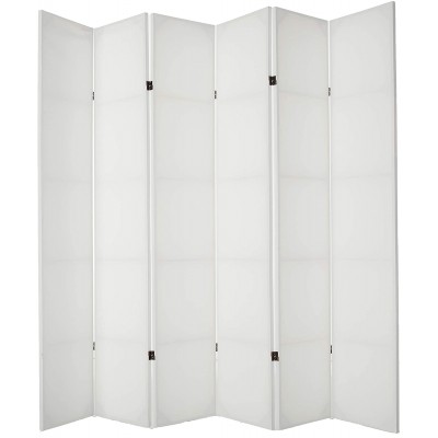 Oriental Furniture 7 ft. Tall Do It Yourself Canvas Room Divider 6 Panels