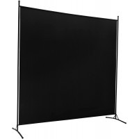 Room Divider,Office Partition Folding Portable Office Walls Divider ,Folding Privacy Screens Reduce Ambient Noise in Workspace Classroom and Healthcare Facilities-71'' W x 72'' H Black