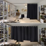 Room Dividers Now Premium Room Divider Curtain 8ft Tall x 15ft Wide Midnight Black