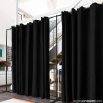 Room Dividers Now Premium Room Divider Curtain 8ft Tall x 15ft Wide Midnight Black