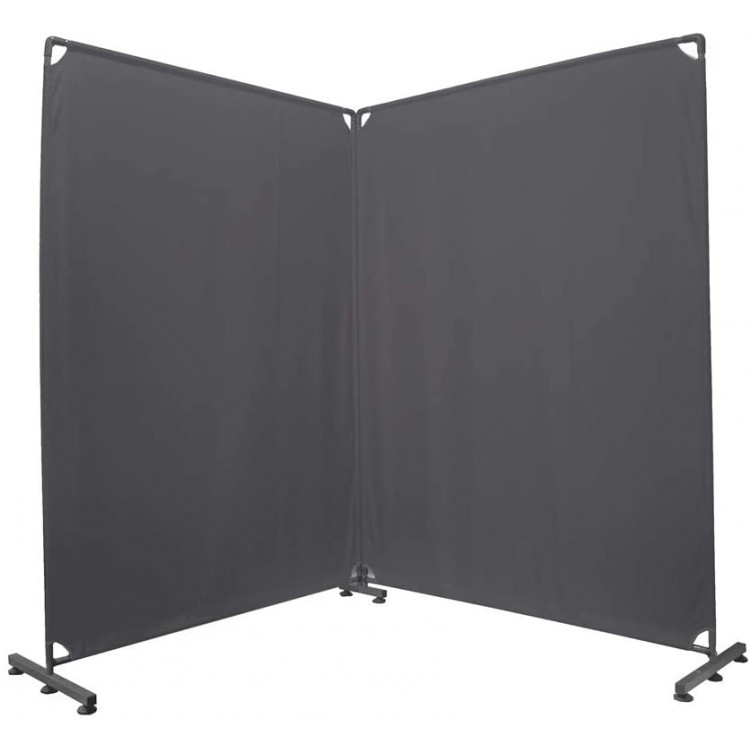 STEELAID Room Divider Office Wall Divider 100'' Gray Partition for Home Office Restaurant ,School Church Classroom Dorm Room Kids Room Freestanding & Foldable
