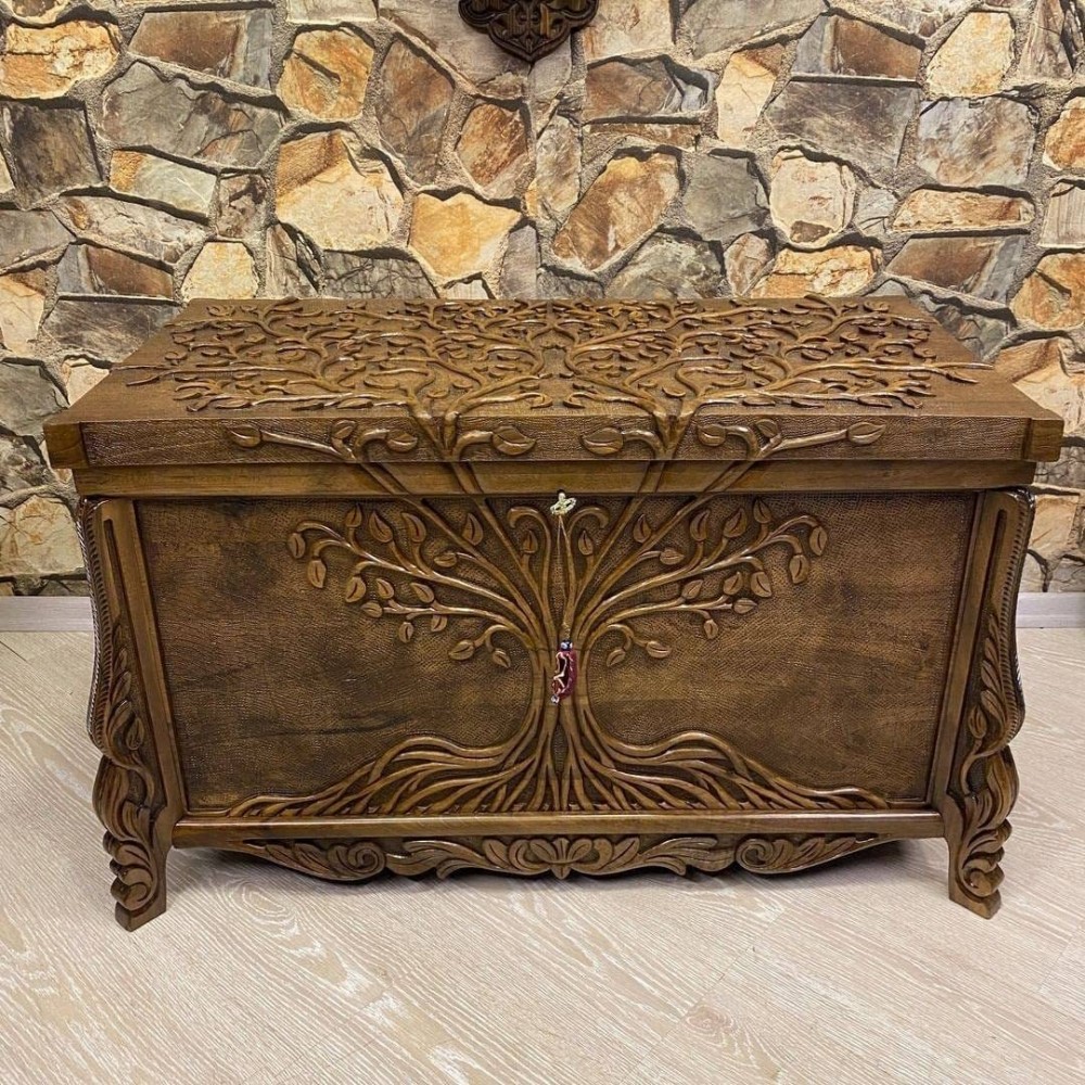 Handmade Wooden Large Storage Chest Organizer for Indoor Decorative Wooden Box Home Decoration Gift Ideas,wooden treasure chest