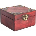 SANGHAI Jewelry Organizer Vintage Jewelry Storage Box Wooden Pirate Treasure Chest Organizer Keepsake Case S