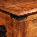 Storage Chest | Decorative Wooden Trunk Suitcases | Wood Accent Furniture | Antique-Style Treasure Trunk Storage Chest Wooden Organizer Box | Wooden Storage Chest & Vintage Trunks | Brown