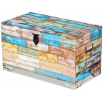 Unfade Memory Antique Storage Trunk Large Wooden Treasure Chest Rustic Cabinet Chests Coffee Table Bedroom Trunks