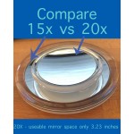 15X Magnifying Mirror – Use for Makeup Application Tweezing – and Blackhead Blemish Removal – 6 Inch Round Mirror with Three Suction Cups for Easy Mounting